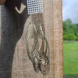 Dangle silver earrings